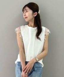 CELFORD | 【接触冷感】レースショルダーカットソー(Tシャツ/カットソー)