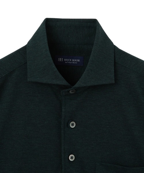 TOKYO SHIRTS(トウキョウシャツ)の「ビズポロ クールタッチコットン 綿100% 半袖ポロシャツ(ポロシャツ・メンズ・グリーン・M/L/LL/S)」の6枚目の写真