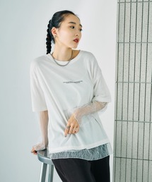 SONO/ソーノ】【Magical Stretch】ﾊﾞｯｸﾘﾎﾞﾝｺﾝﾌｫｰﾄPO（Tシャツ