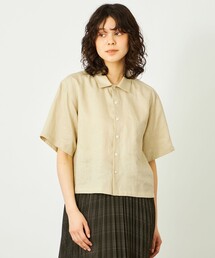 GREY LABEL リネンハーフスリーブシャツ