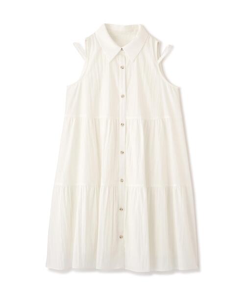 PROPORTION BODY DRESSING(プロポーションボディドレッシング)の「<E>ノースリーブシャツミニワンピース / 1216247602(ワンピース・レディース・ホワイト/ブルー・FREE)」の9枚目の写真