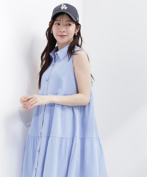 PROPORTION BODY DRESSING(プロポーションボディドレッシング)の「<E>ノースリーブシャツミニワンピース / 1216247602(ワンピース・レディース・ホワイト/ブルー・FREE)」の11枚目の写真