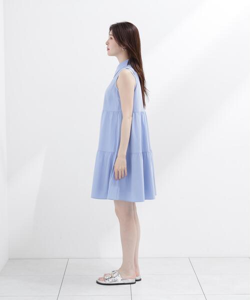 PROPORTION BODY DRESSING(プロポーションボディドレッシング)の「<E>ノースリーブシャツミニワンピース / 1216247602(ワンピース・レディース・ホワイト/ブルー・FREE)」の17枚目の写真