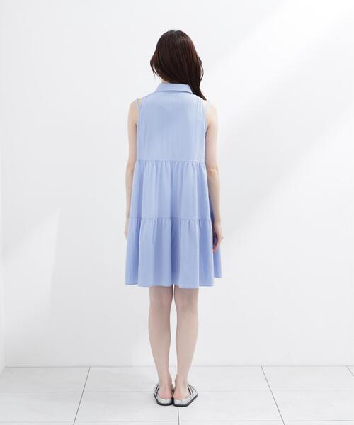 PROPORTION BODY DRESSING(プロポーションボディドレッシング)の「<E>ノースリーブシャツミニワンピース / 1216247602(ワンピース・レディース・ホワイト/ブルー・FREE)」の18枚目の写真