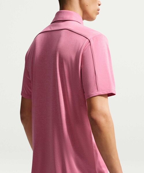 NIKE(ナイキ)の「ナイキ パー メンズ Dri-FIT ゴルフポロ / Nike Par Men's Dri-FIT Golf Polo IB0238-641 Peony(ポロシャツ・メンズ・ピンク系その他2・L/2XL/XL/S/M)」の2枚目の写真