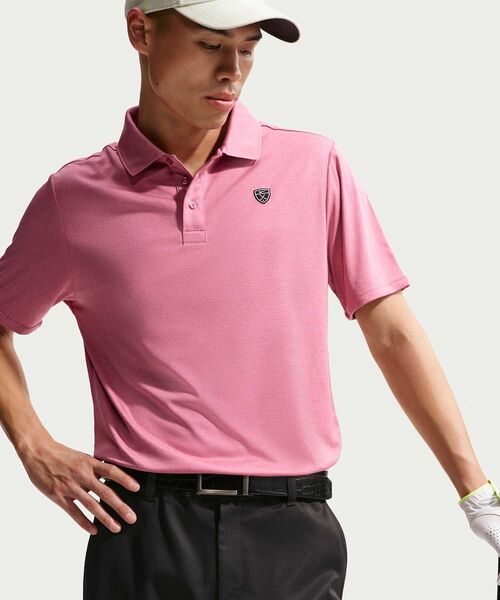 NIKE(ナイキ)の「ナイキ パー メンズ Dri-FIT ゴルフポロ / Nike Par Men's Dri-FIT Golf Polo IB0238-641 Peony(ポロシャツ・メンズ・ピンク系その他2・L/2XL/XL/S/M)」の3枚目の写真