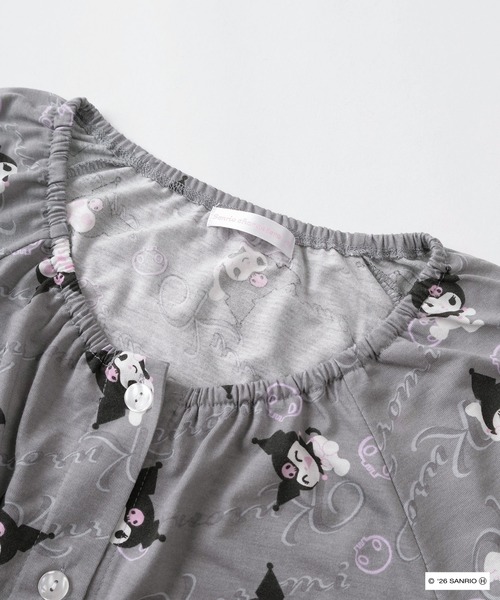 sanrio(サンリオ)の「【52】【Sanrio/サンリオ】マイメロディ クロミ 総柄 ルームウェア/パジャマ/ナイトウェア/半袖スモック&クロップドパンツ/セットアップ/2点セット/レディース(ルームウェア/パジャマ・レディース・ピンク系その他/グレー/サックスブルー/ピンク・M/L)」の19枚目の写真