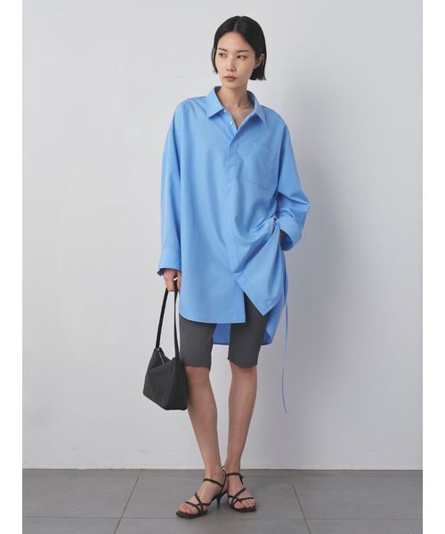 MIESROHE(ミースロエ)の「Lumishadeコードロングシャツ(シャツ/ブラウス・レディース・ホワイト/ブルー/イエロー・F)」の16枚目の写真