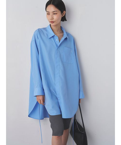 MIESROHE(ミースロエ)の「Lumishadeコードロングシャツ(シャツ/ブラウス・レディース・ホワイト/ブルー/イエロー・F)」の18枚目の写真