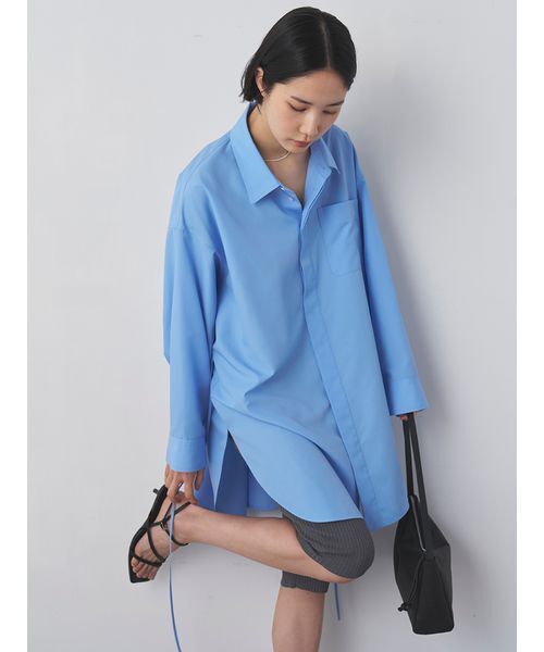 MIESROHE(ミースロエ)の「Lumishadeコードロングシャツ(シャツ/ブラウス・レディース・ホワイト/ブルー/イエロー・F)」の19枚目の写真