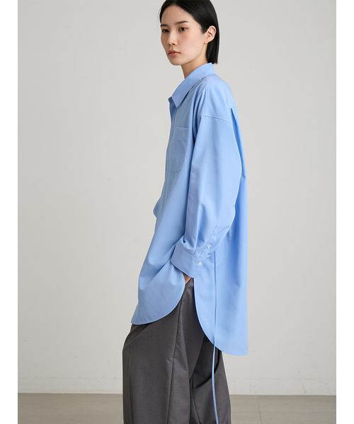 MIESROHE(ミースロエ)の「Lumishadeコードロングシャツ(シャツ/ブラウス・レディース・ホワイト/ブルー/イエロー・F)」の10枚目の写真