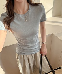 細見えシルエット半袖カットソー