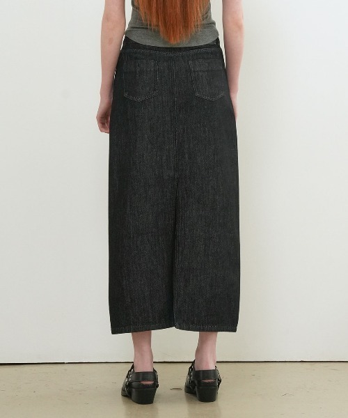GENERAL IDEA(ジェネラルアイデア)の「【GENERAL IDEA】デニムマキシスカート / DENIM MAXI SKIRT(デニムスカート・レディース・ブラック/スカイブルー・L/M/S)」の4枚目の写真