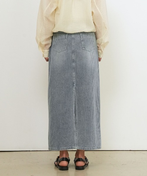 GENERAL IDEA(ジェネラルアイデア)の「【GENERAL IDEA】デニムマキシスカート / DENIM MAXI SKIRT(デニムスカート・レディース・ブラック/スカイブルー・L/M/S)」の11枚目の写真