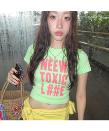 [トキシック] レディース スリム半袖Tシャツ_2カラー