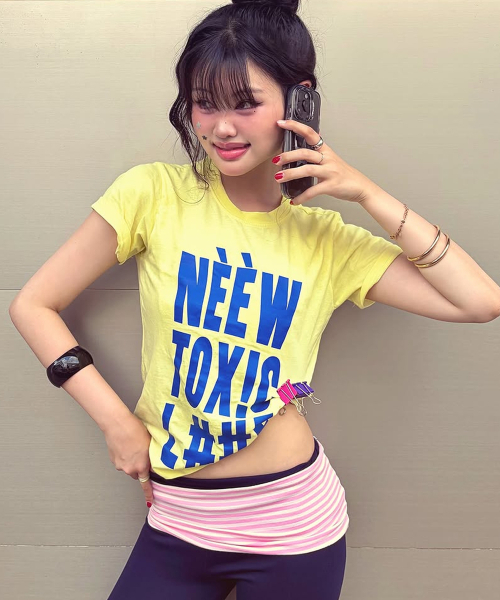 GRAVER（グレーバー）の「[トキシック] レディース スリム半袖Tシャツ_2カラー（Tシャツ/カットソー・レディース・ライトグリーン/イエロー・ONE SIZE）」の8枚目の写真