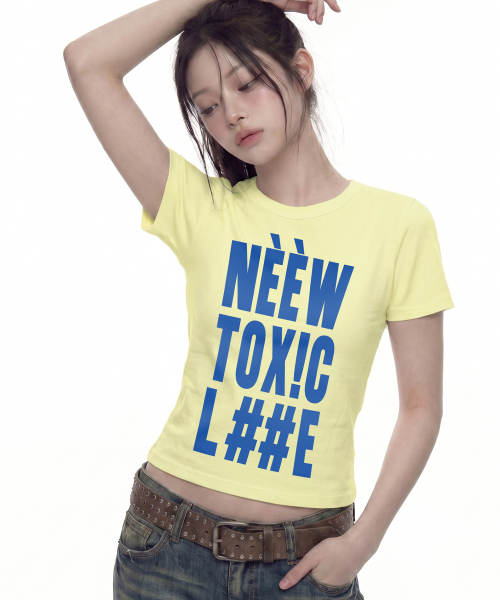 GRAVER（グレーバー）の「[トキシック] レディース スリム半袖Tシャツ_2カラー（Tシャツ/カットソー・レディース・ライトグリーン/イエロー・ONE SIZE）」の9枚目の写真
