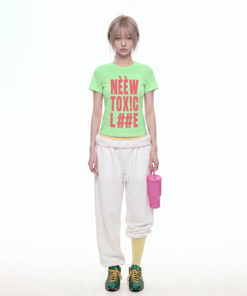 GRAVER（グレーバー）の「[トキシック] レディース スリム半袖Tシャツ_2カラー（Tシャツ/カットソー・レディース・ライトグリーン/イエロー・ONE SIZE）」の10枚目の写真