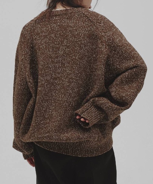 TODAYFUL(トゥデイフル)の「【TODAYFUL/トゥデイフル】Raglan Knit Pullover/ラグランニットプルオーバー(ニット/セーター・レディース・ブラック/ブラウン・FREE)」の9枚目の写真