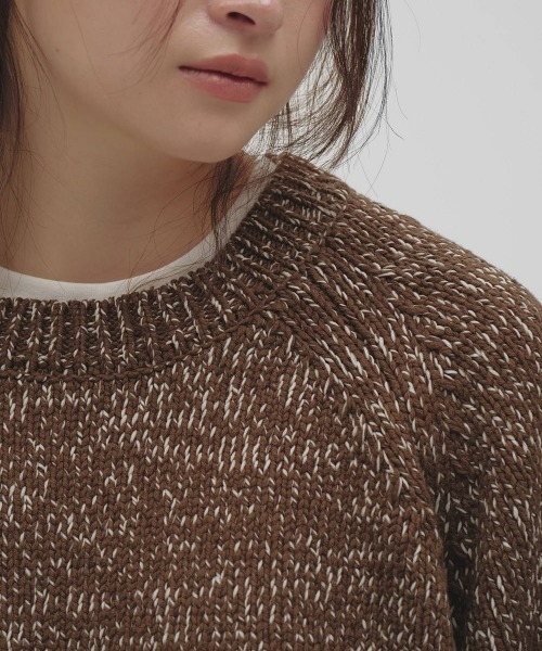 TODAYFUL(トゥデイフル)の「【TODAYFUL/トゥデイフル】Raglan Knit Pullover/ラグランニットプルオーバー(ニット/セーター・レディース・ブラック/ブラウン・FREE)」の7枚目の写真
