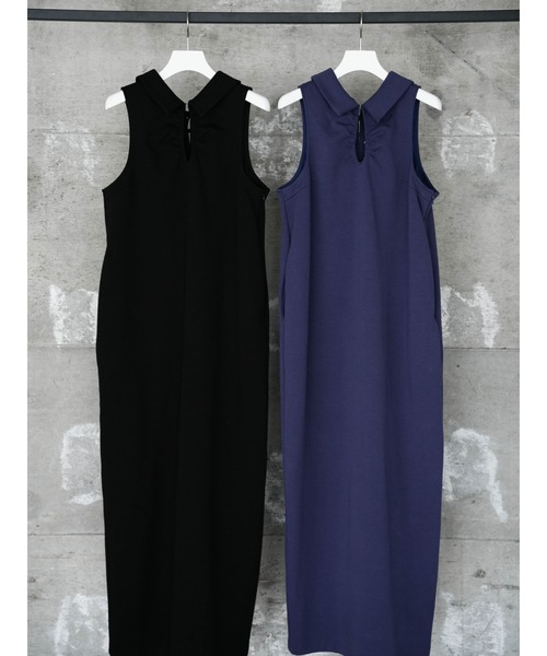 Katrin TOKYO(カトリーントーキョー)の「lace-up cocoon onepiece(ワンピース・レディース・ブラック/パープル系・FREE/XS)」の1枚目の写真