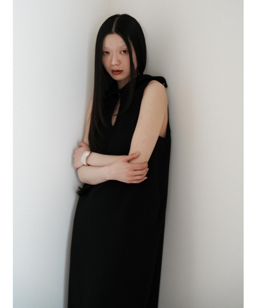 Katrin TOKYO(カトリーントーキョー)の「lace-up cocoon onepiece(ワンピース・レディース・ブラック/パープル系・FREE/XS)」の22枚目の写真