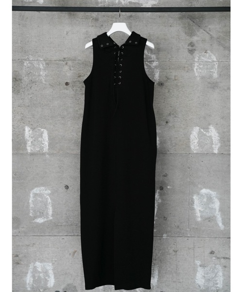 Katrin TOKYO(カトリーントーキョー)の「lace-up cocoon onepiece(ワンピース・レディース・ブラック/パープル系・FREE/XS)」の11枚目の写真