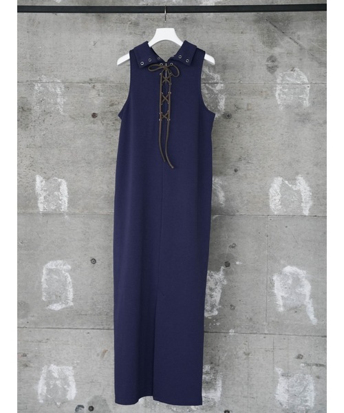 Katrin TOKYO(カトリーントーキョー)の「lace-up cocoon onepiece(ワンピース・レディース・ブラック/パープル系・FREE/XS)」の9枚目の写真