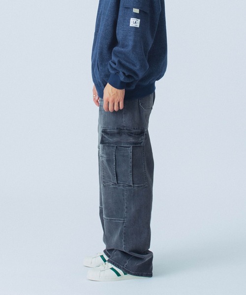 XLARGE(エクストララージ)の「STRETCH DENIM CARGO PANTS(デニムパンツ・メンズ・インディゴブルー/ブラック・32inch/34inch/30inch)」の15枚目の写真