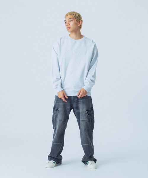 XLARGE(エクストララージ)の「STRETCH DENIM CARGO PANTS(デニムパンツ・メンズ・インディゴブルー/ブラック・32inch/34inch/30inch)」の11枚目の写真