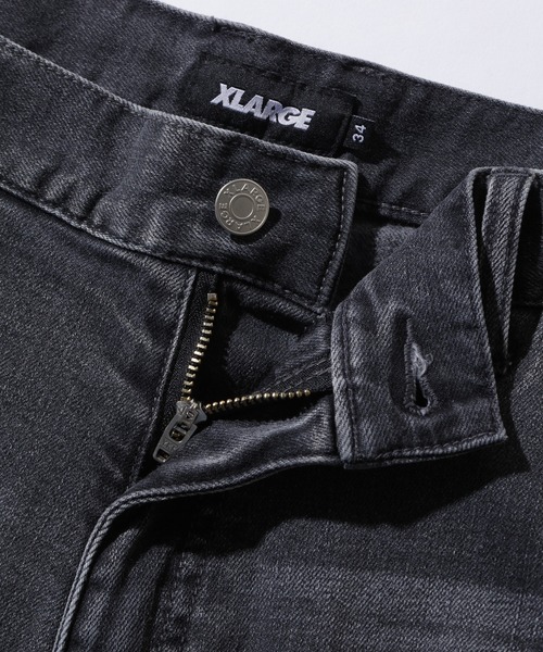 XLARGE(エクストララージ)の「STRETCH DENIM CARGO PANTS(デニムパンツ・メンズ・インディゴブルー/ブラック・32inch/34inch/30inch)」の7枚目の写真