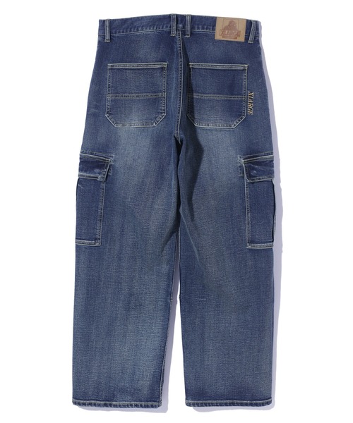 XLARGE(エクストララージ)の「STRETCH DENIM CARGO PANTS(デニムパンツ・メンズ・インディゴブルー/ブラック・32inch/34inch/30inch)」の3枚目の写真