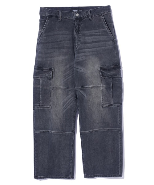 XLARGE(エクストララージ)の「STRETCH DENIM CARGO PANTS(デニムパンツ・メンズ・インディゴブルー/ブラック・32inch/34inch/30inch)」の16枚目の写真