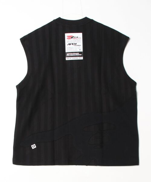 AAPE BY A BATHING APE（エーエイプバイアベイシングエイプ）の「AAPE FANCY MAIN TANKTOP（タンクトップ・メンズ・ブラック・MEDIUM/LARGE/X-LARGE/SMALL）」の6枚目の写真