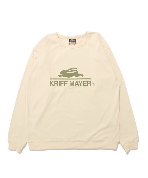 KRIFF MAYER（クリフメイヤー）の「もちのび -TOUGH & WARM-ロゴロンT（Tシャツ/カットソー・メンズ・グレー/ナチュラル/チャコール/カラフル/キャメル/ブルー・X-LARGE/MEDIUM/LARGE）」の4枚目の写真