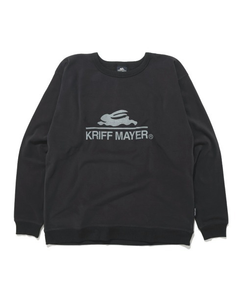 KRIFF MAYER（クリフメイヤー）の「もちのび -TOUGH & WARM-ロゴロンT（Tシャツ/カットソー・メンズ・グレー/ナチュラル/チャコール/カラフル/キャメル/ブルー・X-LARGE/MEDIUM/LARGE）」の18枚目の写真