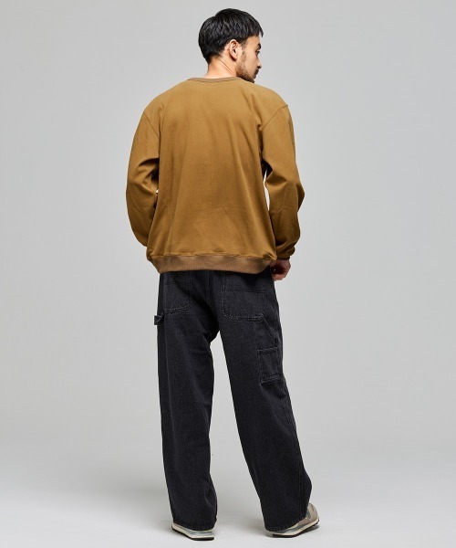 KRIFF MAYER（クリフメイヤー）の「もちのび -TOUGH & WARM-ロゴロンT（Tシャツ/カットソー・メンズ・グレー/ナチュラル/チャコール/カラフル/キャメル/ブルー・X-LARGE/MEDIUM/LARGE）」の11枚目の写真
