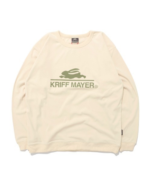 KRIFF MAYER（クリフメイヤー）の「もちのび -TOUGH & WARM-ロゴロンT（Tシャツ/カットソー・メンズ・グレー/ナチュラル/チャコール/カラフル/キャメル/ブルー・X-LARGE/MEDIUM/LARGE）」の20枚目の写真