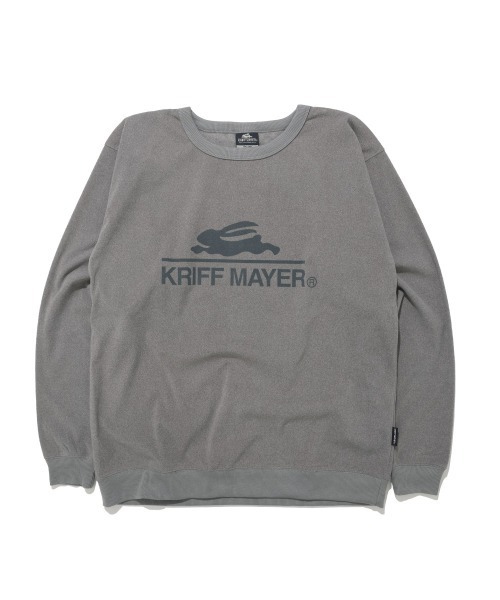 KRIFF MAYER（クリフメイヤー）の「もちのび -TOUGH & WARM-ロゴロンT（Tシャツ/カットソー・メンズ・グレー/ナチュラル/チャコール/カラフル/キャメル/ブルー・X-LARGE/MEDIUM/LARGE）」の16枚目の写真