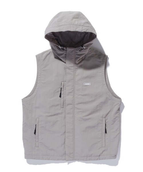 XLARGE(エクストララージ)の「NYLON HOODED VEST(ベスト・メンズ・グレー/ブラック/ブラウン・M/XL/L)」の2枚目の写真