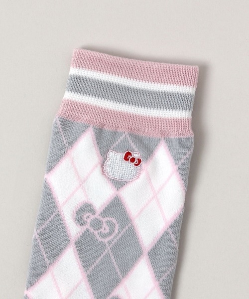 sanrio(サンリオ)の「【ハローキティ】刺繍アーガイルソックス(ソックス/靴下・レディース・オリーブ/ピンク・FREE)」の22枚目の写真