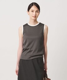 UNITED ARROWS | リブ バイカラーパイピング ノースリーブ Tシャツ(タンクトップ)