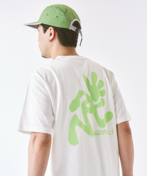 417 EDIFICE（フォーワンセブンエディフィス）の「Gramicci / グラミチ RUNNING MAN TEE（Tシャツ/カットソー・メンズ・ホワイト/オレンジ・LARGE/X-LARGE/MEDIUM）」の8枚目の写真