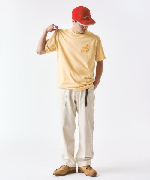 417 EDIFICE（フォーワンセブンエディフィス）の「Gramicci / グラミチ RUNNING MAN TEE（Tシャツ/カットソー・メンズ・ホワイト/オレンジ・LARGE/X-LARGE/MEDIUM）」の9枚目の写真