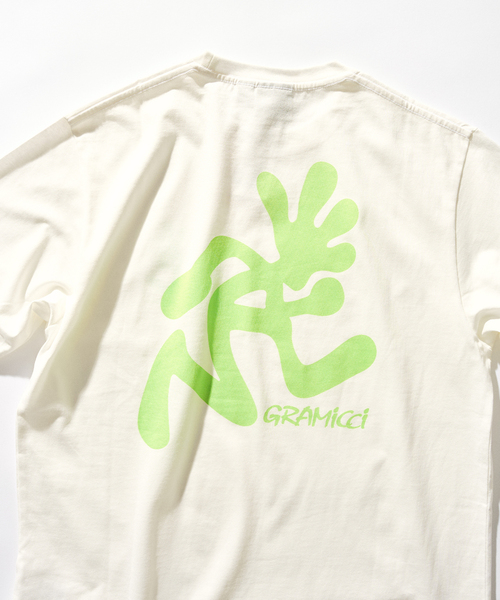 417 EDIFICE（フォーワンセブンエディフィス）の「Gramicci / グラミチ RUNNING MAN TEE（Tシャツ/カットソー・メンズ・ホワイト/オレンジ・LARGE/X-LARGE/MEDIUM）」の14枚目の写真
