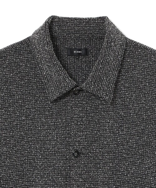BEAMS（ビームス）の「ブークレ ツイード シャツ（シャツ/ブラウス・メンズ・ダークブラウン/ブラック・SMALL/MEDIUM/LARGE/X-LARGE）」の4枚目の写真