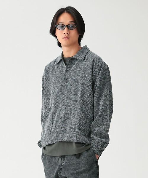 BEAMS（ビームス）の「ブークレ ツイード シャツ（シャツ/ブラウス・メンズ・ダークブラウン/ブラック・SMALL/MEDIUM/LARGE/X-LARGE）」の11枚目の写真