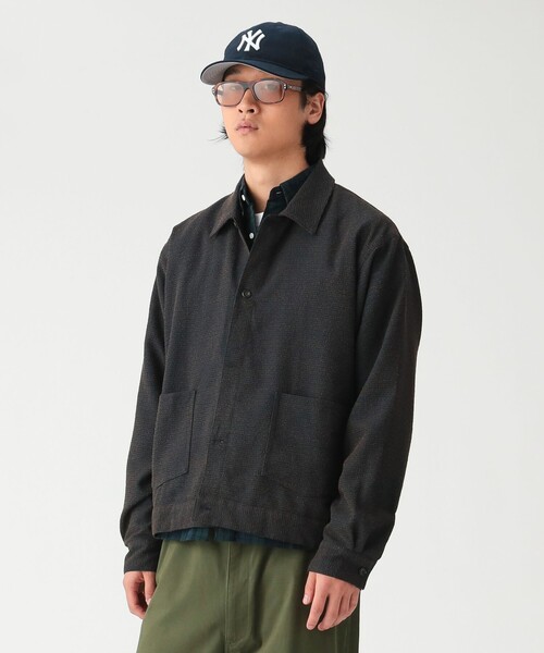 BEAMS（ビームス）の「ブークレ ツイード シャツ（シャツ/ブラウス・メンズ・ダークブラウン/ブラック・SMALL/MEDIUM/LARGE/X-LARGE）」の19枚目の写真