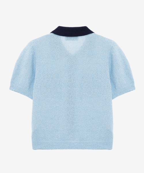 MIND BRIDGE WOMEN（マインドブリッジウーマン）の「[W][COUTURE]ブークレ配色カーディガン - 2カラー（カーディガン/ボレロ・レディース・ミント/ブルー・55/66）」の7枚目の写真