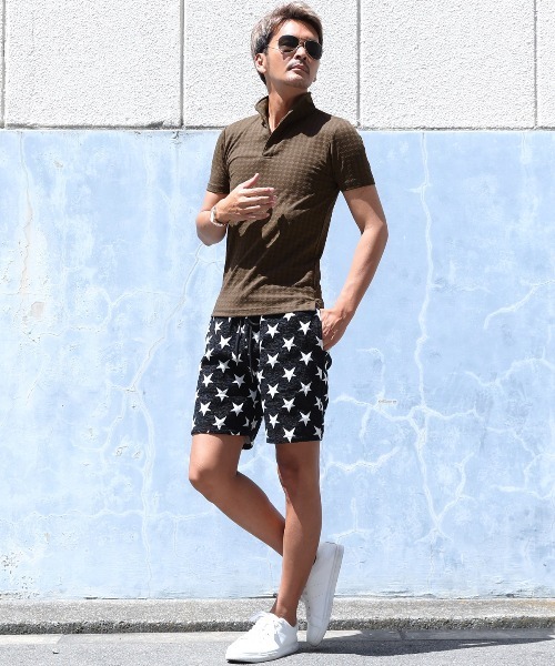 LUXSTYLE(ラグスタイル)の「フクレチェックイタリアンカラーポロシャツ(ポロシャツ・メンズ・チャコール/ブラウン/ネイビー/ホワイト/ブラック・M/S/XL/L)」の7枚目の写真
